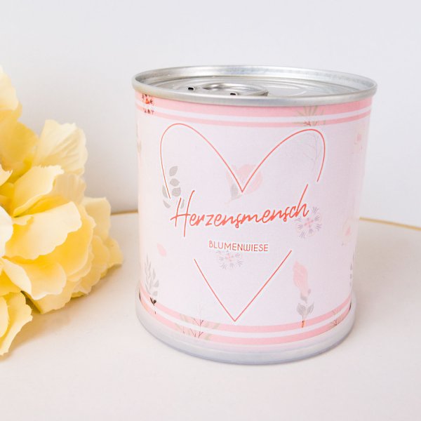 Blumengrüße Herzensmensch aus der Dose
