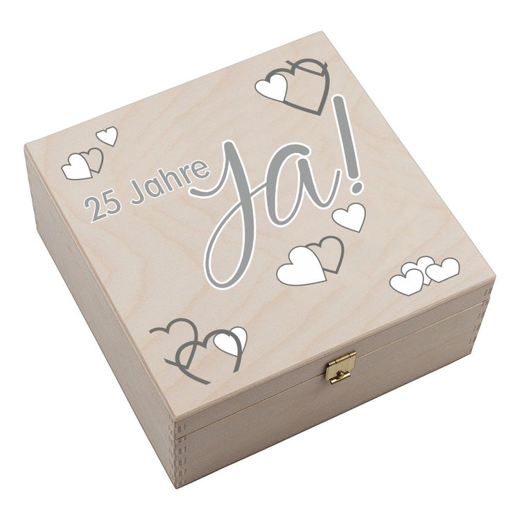 Hufeisen-Box 25 Jahre Ja! zur Silberhochzeit