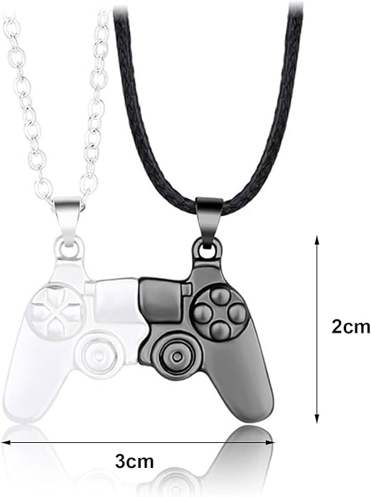Magnetisches Halsketten Paar - Game Controller  - Gamergeschenk