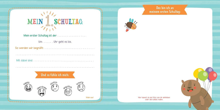 Ab heute bin ich Schulkind!: Mein Erinnerungsalbum zum Schulanfang