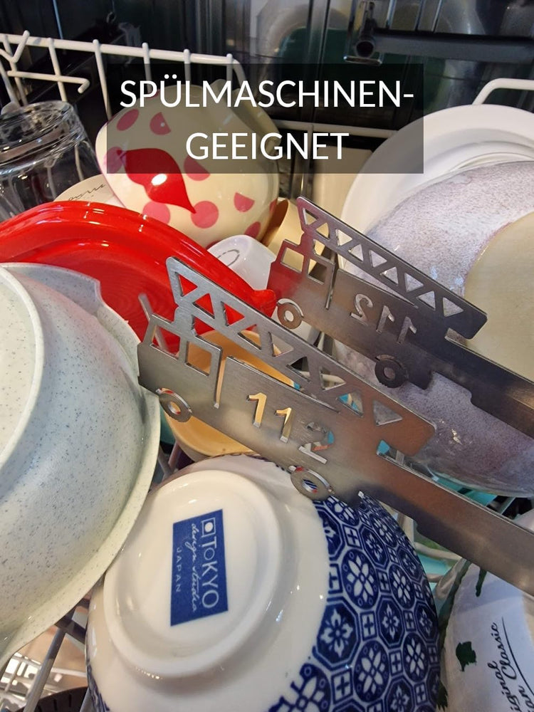 Grillzange Motiv Feuerwehr