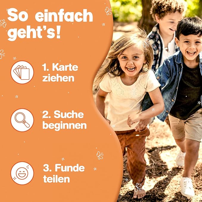 50x Entdeckerkarten für Kinder - Suchspiel zum Natur entdecken