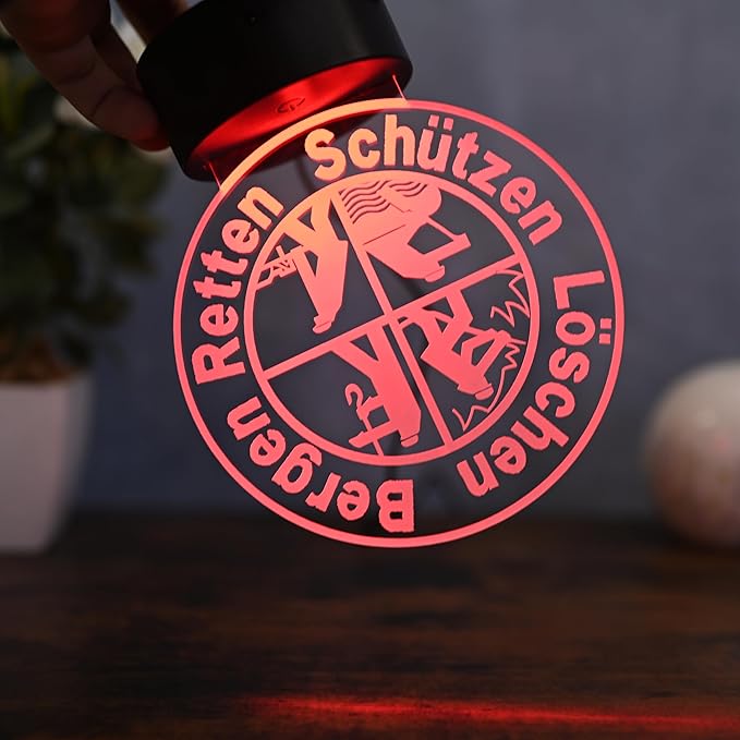 Feuerwehr LED Tischlampe