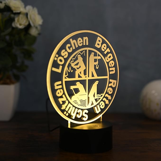 Feuerwehr LED Tischlampe