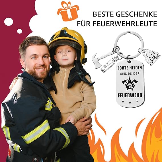 Feuerwehr Geschenk - Schlüsselanhänger