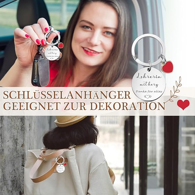 Lehrer Abschiedsgeschenk-Set - Lehrerin mit Herz