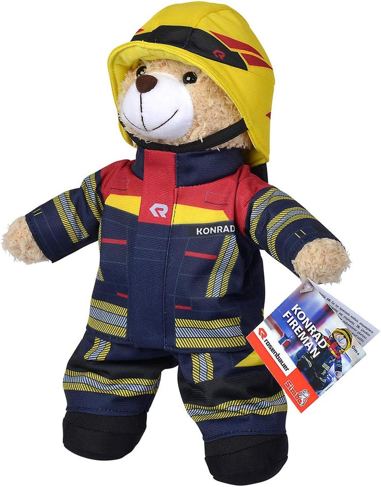Simba Feuerwehr Plüschbär - kuschelweich 30 cm