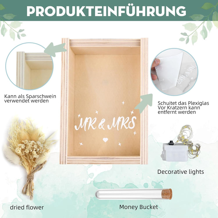 Hochzeitsgeschenke für Brautpaare - Geldgeschenk Boho