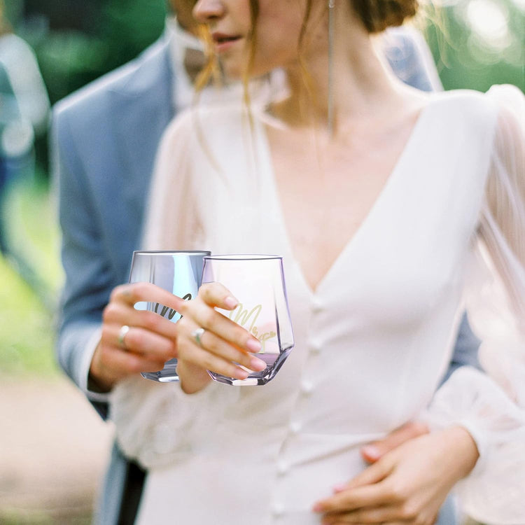 Mr & Mrs Weinglas Set - Diamant