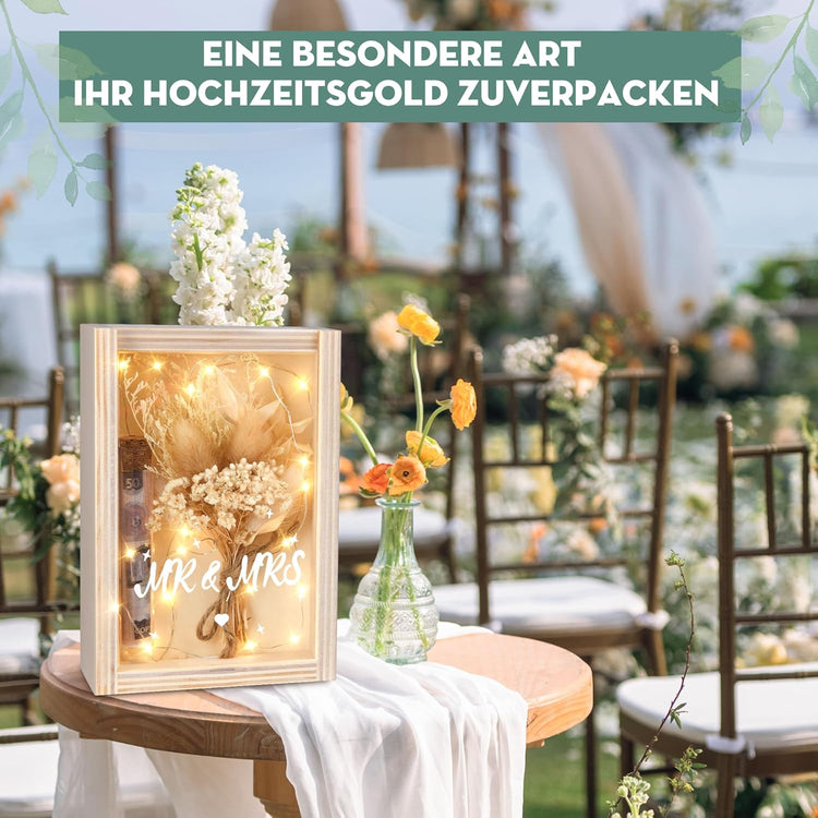 Hochzeitsgeschenke für Brautpaare - Geldgeschenk Boho