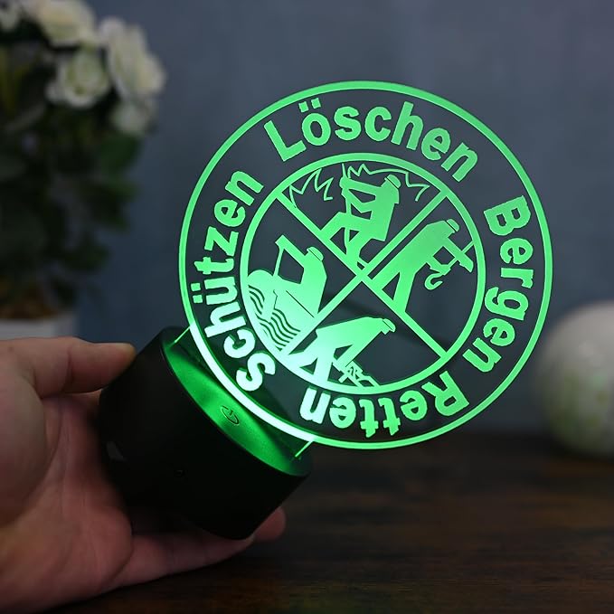 Feuerwehr LED Tischlampe