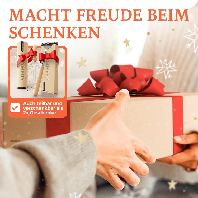 Geschenkset für Massage und Entspannung - Kopfmassagegerät & Rückenkratzer