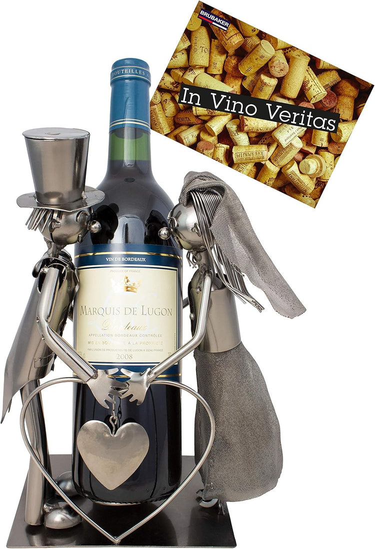 Weinflaschenhalter - Hochzeitspaar - Brautpaar Hochzeitsgeschenk