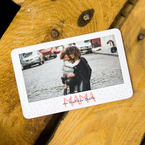 Brieftaschenkarte mit Foto für Mama