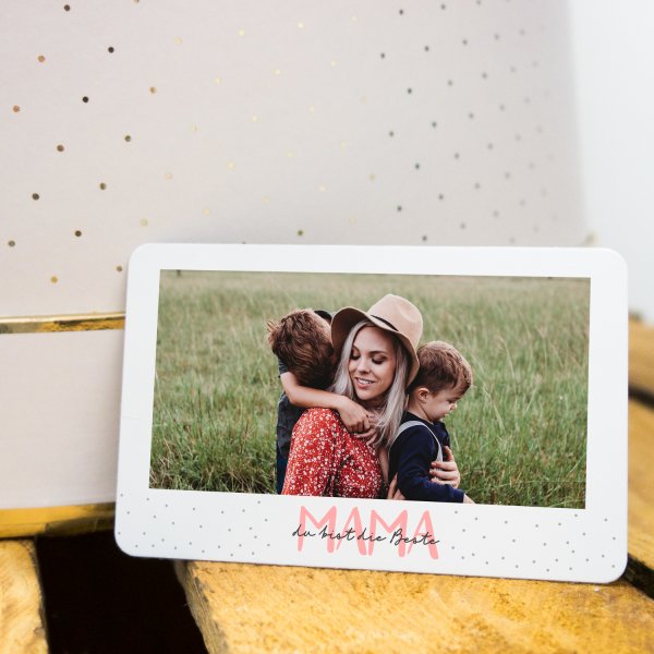 Brieftaschenkarte mit Foto für Mama