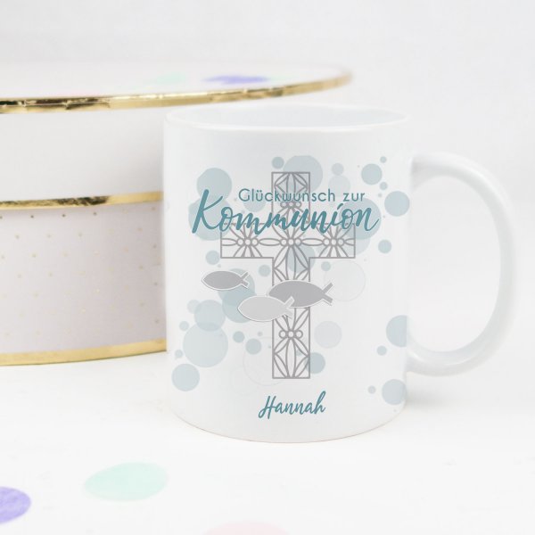 Tasse zur Kommunion mit Name