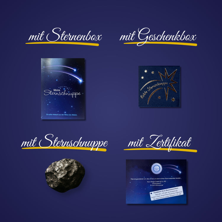 Meine Sternschnuppe mit Geschenkbox & Grußkarte