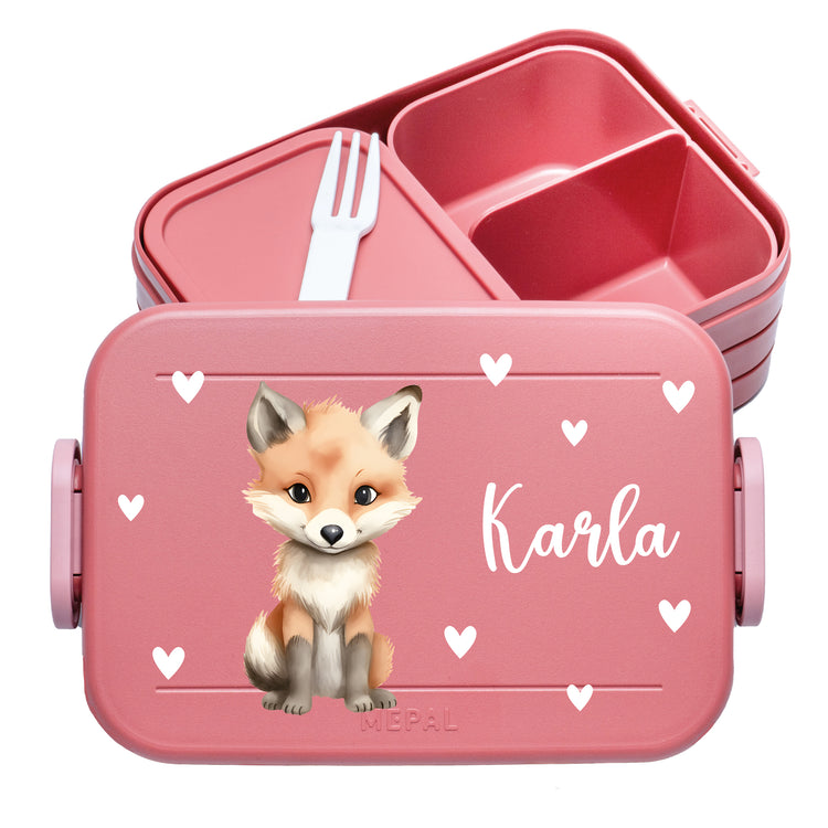 Mepal Lunchbox Midi Tiere mit Herzen