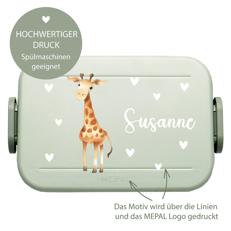 Mepal Lunchbox Midi Tiere mit Herzen