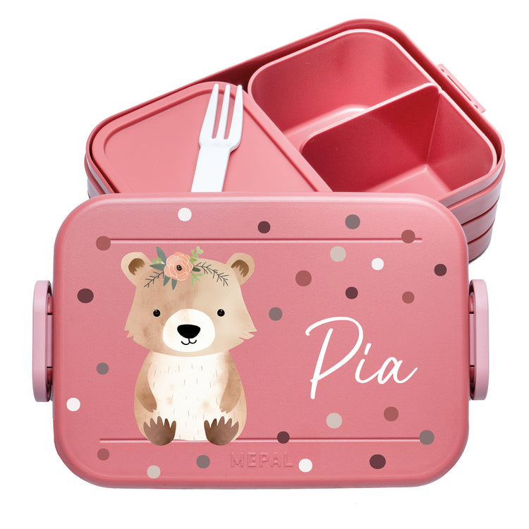 Mepal Lunchbox Midi Tiere mit Punkten