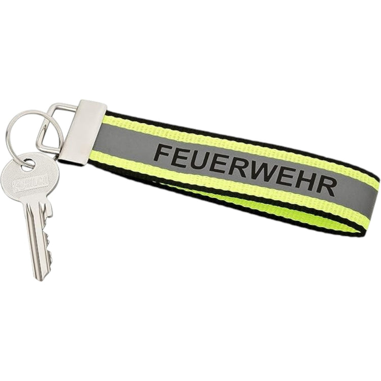 Feuerwehr Schlüsselanhänger mit reflektieren Streifen