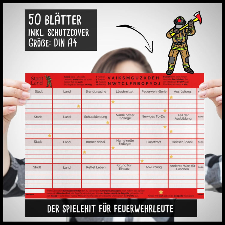 Stadt Land Feuerwehr - Geschenk für Feuerwehrmann & Feuerwehrfrau