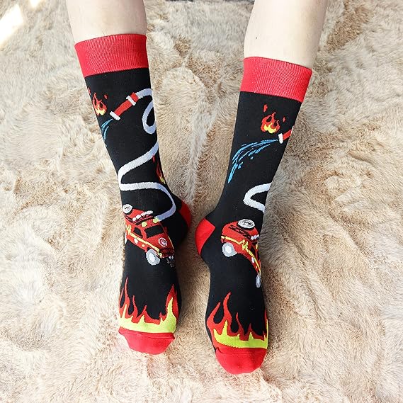 Feuerwehr Socken - Herren 3 Paare 43-46