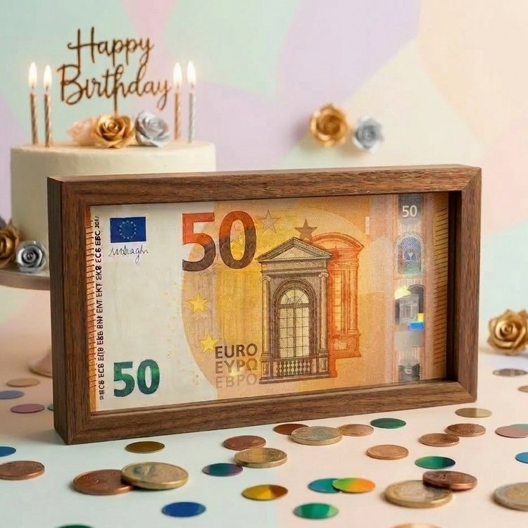 Geldscheinbox aus Holz