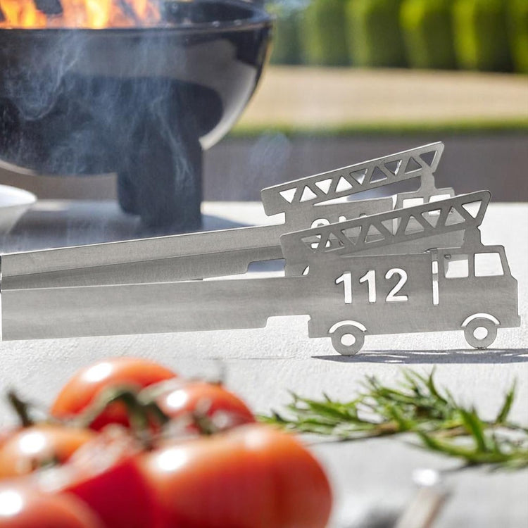 Grillzange Motiv Feuerwehr