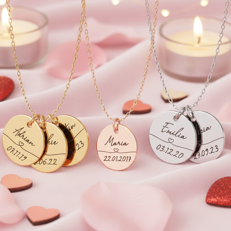 Kette mit Name und Datum