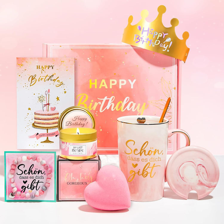 Geburtstagsgeschenk für Frauen - Geschenkset Happy Birthday