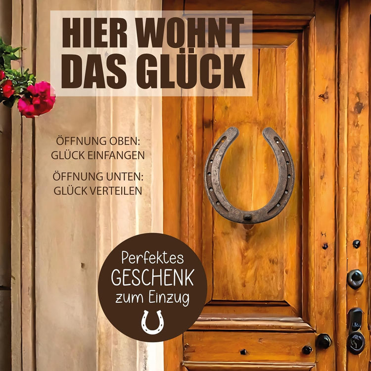 Hufeisen Geschenk in Holzbox Glück kann man nicht kaufen