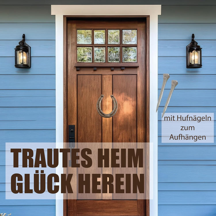 Hufeisen Geschenk in Holzbox Glück kann man nicht kaufen