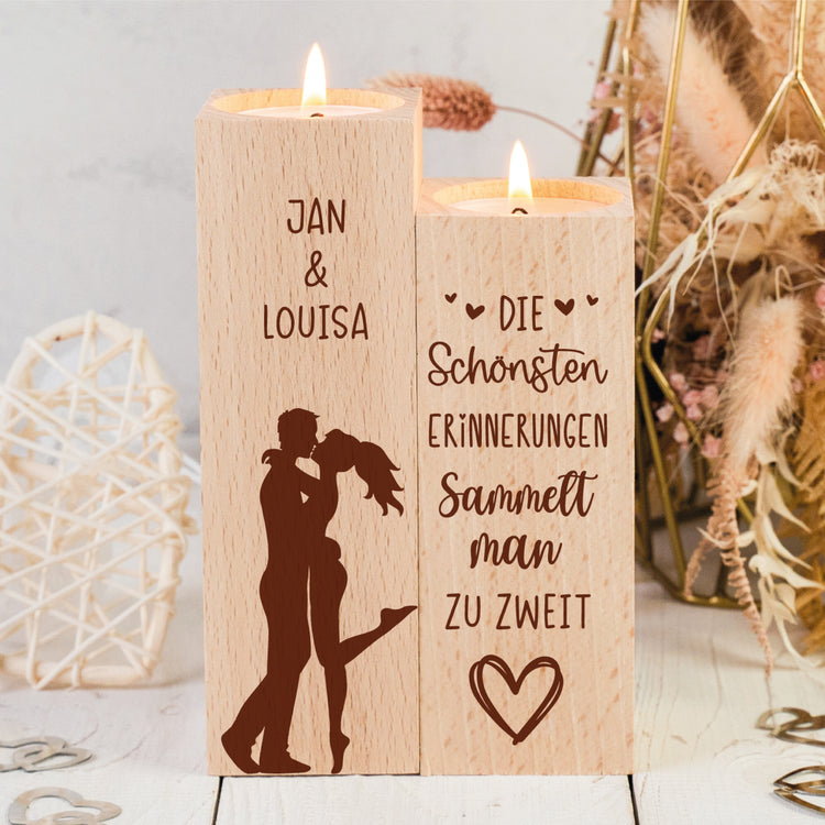 Kerzenhalter Erinnerungen - personalisiert