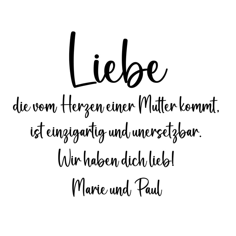 Schieferherz - Liebe Mutter - mit Personalisierung