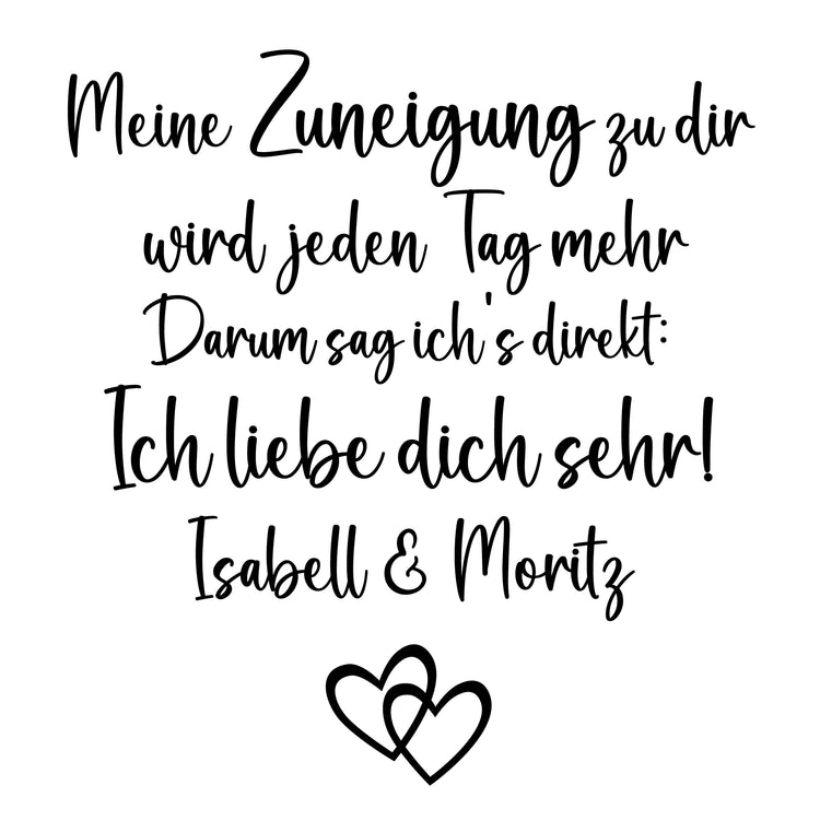 Schieferherz - Zuneigung mit Wunschnamen graviert