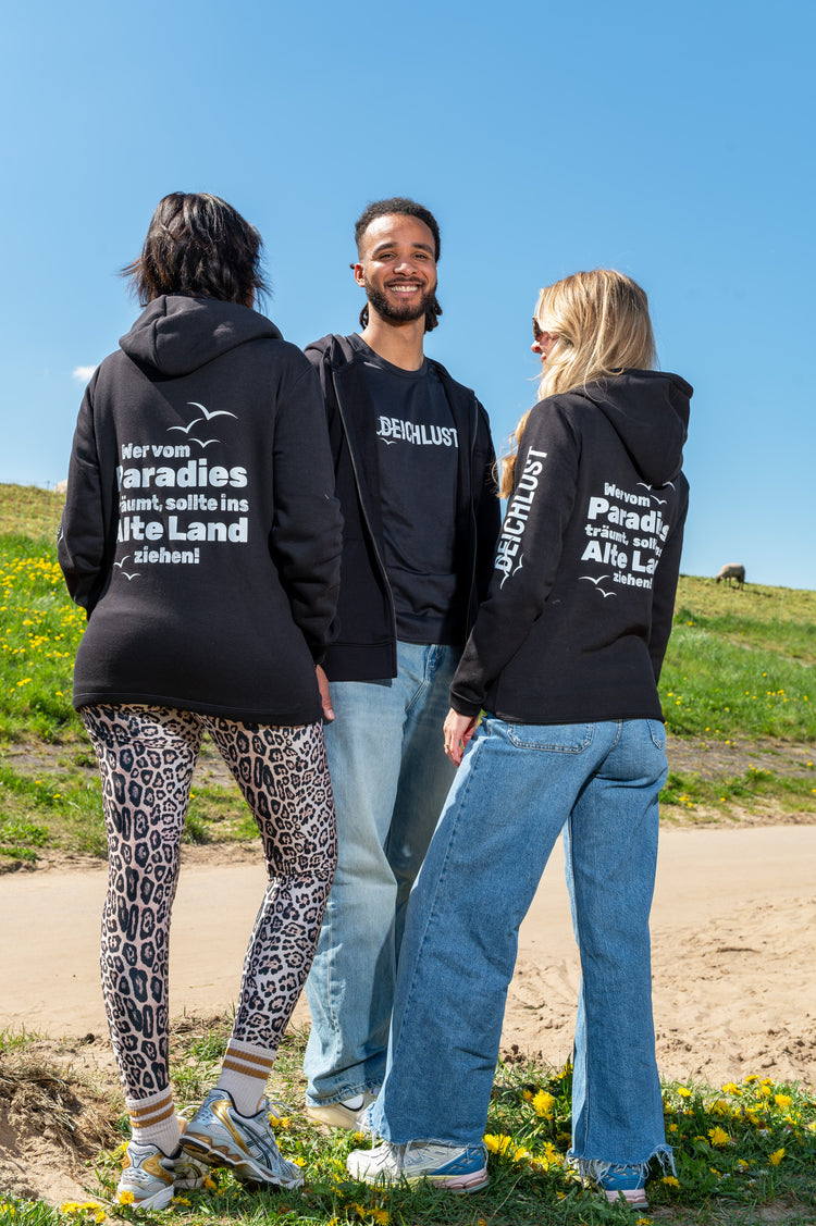 Hoodie schwarz (Unisex) - Deichlust