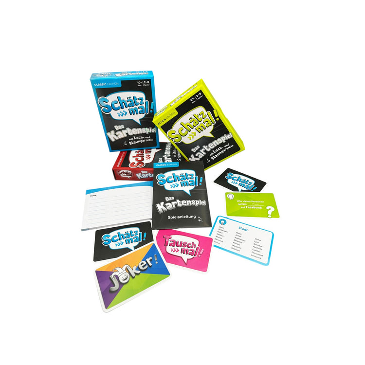 Schätz mal! Das Kartenspiel – Classic - Quiz für endlosen Spielspaß