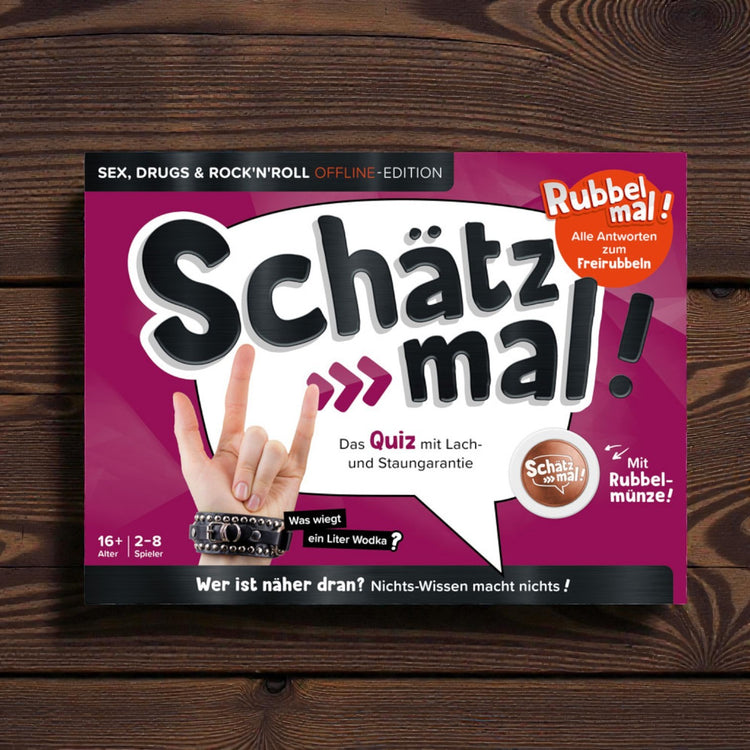 Schätz mal! Sex, Drugs & Rock’n’Roll Offline-Edition - Quiz für Lach- und Staungarantie