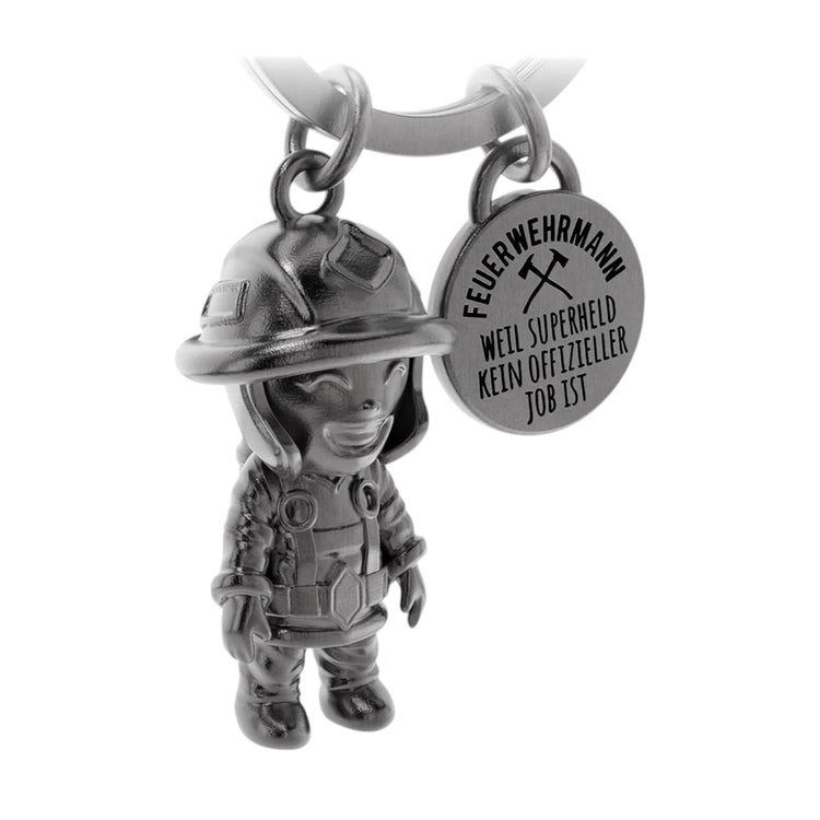 Mini Schlüsselanhänger - Feuerwehrmann - Glücksbringer