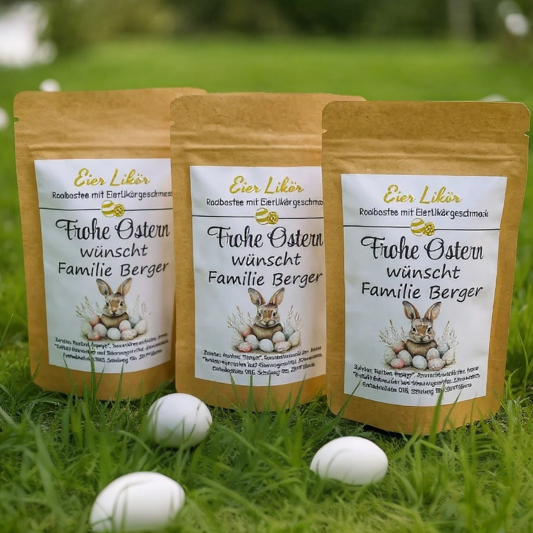 3-er Set - Eier Likör Tee - Frohe Ostern