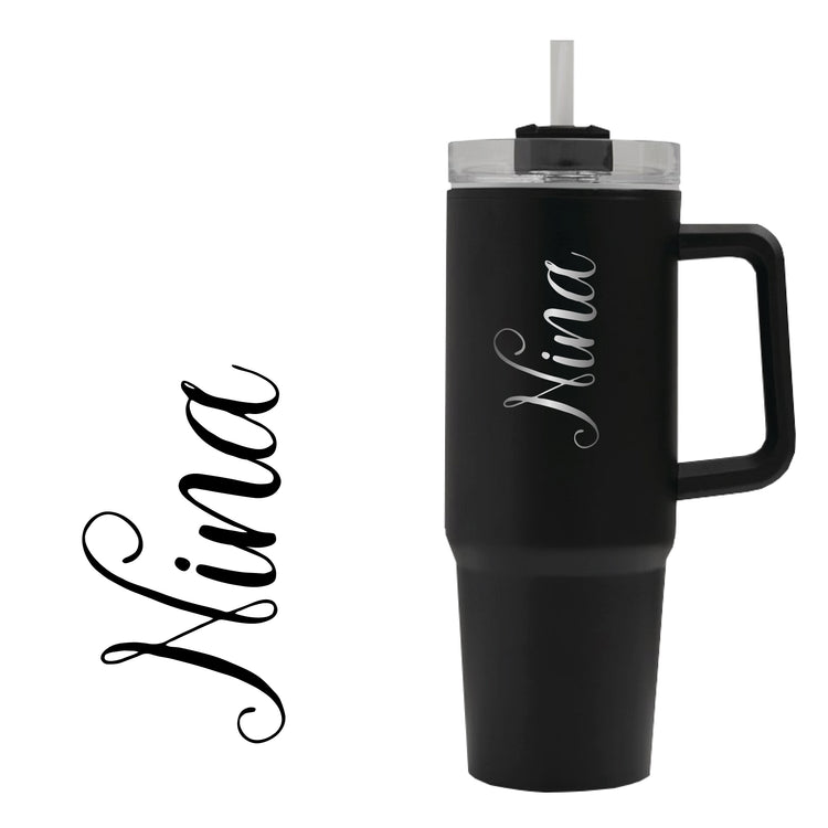 Thermobecher mit Henkel 900 ml mit Wunschname