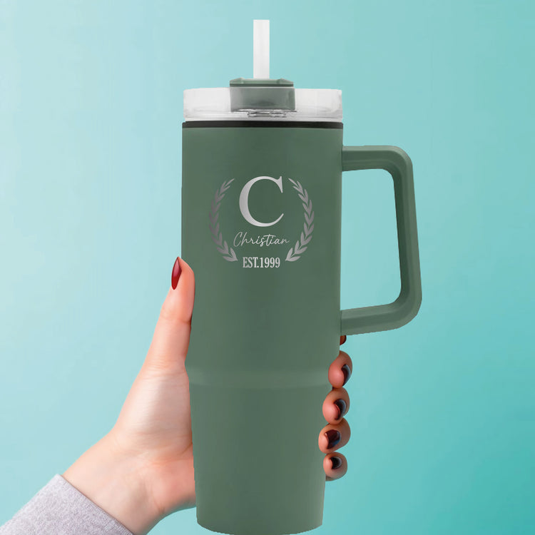 Thermobecher 900 ml Monogram mit Name