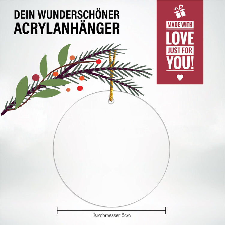 Acrylanhänger First Christmas mit Foto
