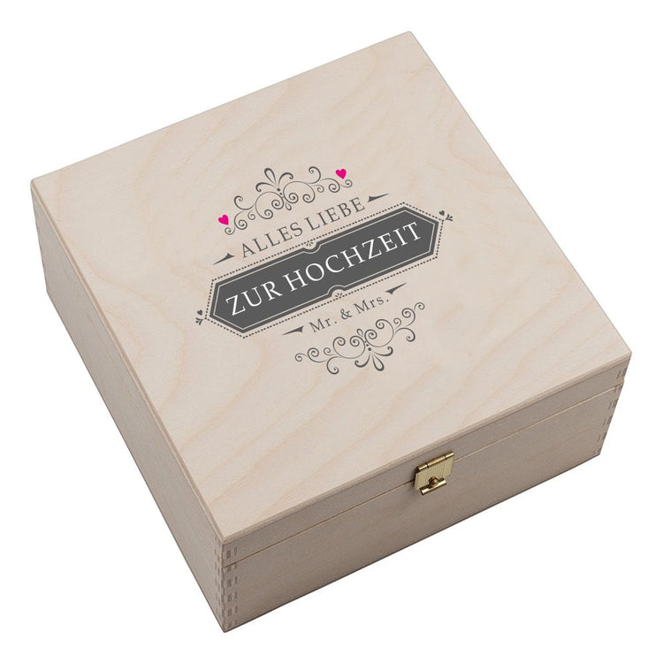 Hufeisen-Box Alles Liebe zur Hochzeit (Mr & Mrs)