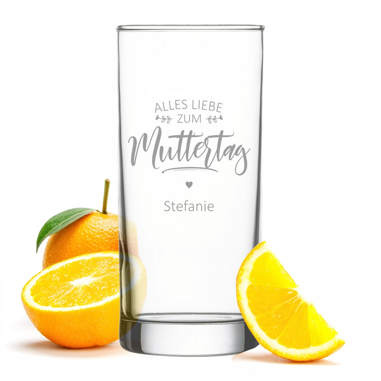 Saftglas Muttertag - personalisierbar