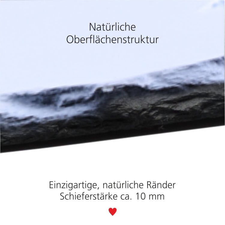 Schiefertafel mit Fotodruck Deines Haustiers In unseren Herzen wirst Du immer bei uns sein! - personalisierbar
