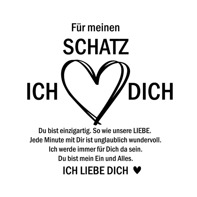 Liebesknotenkette Für meinen Schatz - Ich liebe Dich