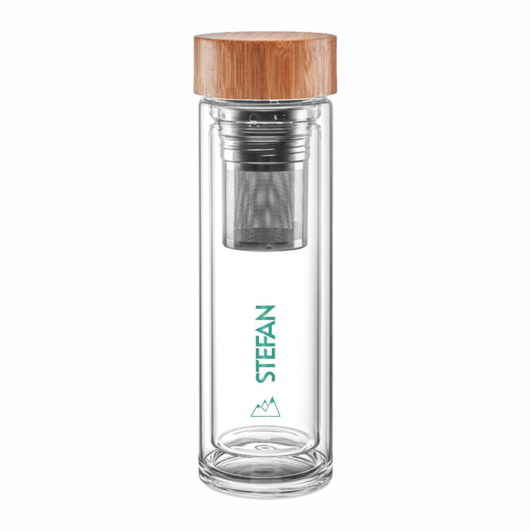 Thermos-Glasflasche mit Namen - Design Active