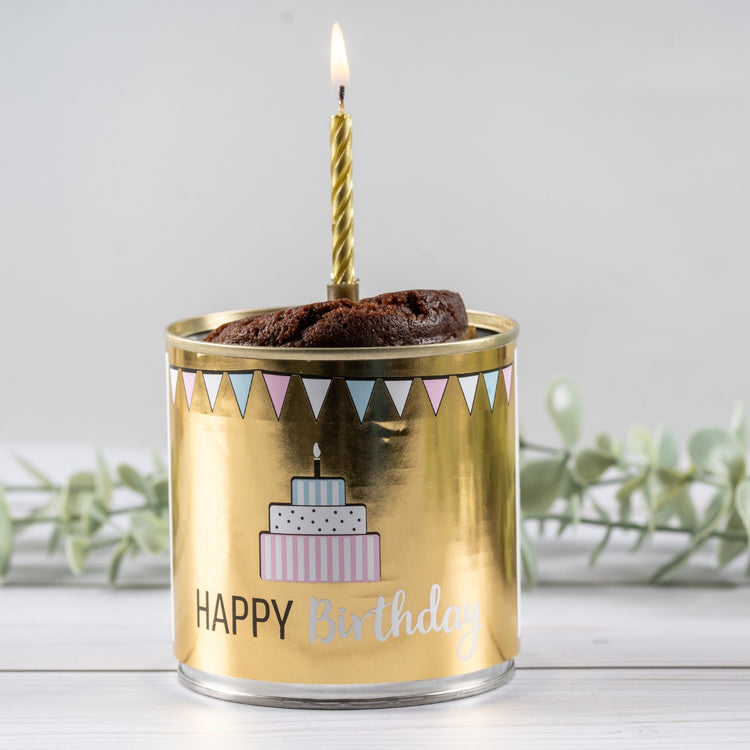 Cancake Happy Birthday Goldfunkeln Brownie
